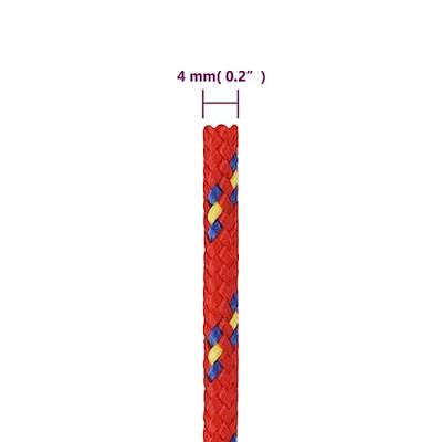 VidaXL Boottouw 4 mm 500 m polypropyleen rood VidaXL Boottouw 4 mm 500 m polypropyleen rood