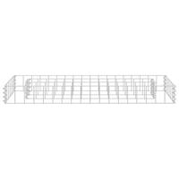 Gabion plantenbak verhoogd 90x30x10 cm gegalvaniseerd staal - thumbnail