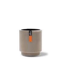 Capi Europe Vaas cilinder Groove Anthracite & Ivory - 19x21 - Ivoor - thumbnail