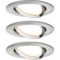 Paulmann 92959 LED-inbouwlamp Set van 3 stuks LED 18 W IJzer (geborsteld) - thumbnail