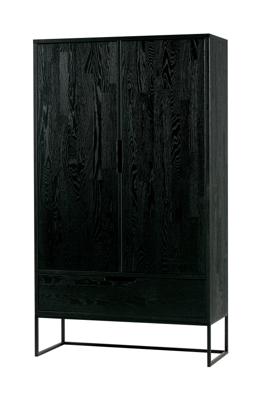 WOOOD Opbergkast 'Silas', kleur Zwart