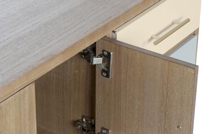 Tv-meubel DKD Home Decor Grijs Crème Metaal Paulownia hout (90 x 34 x 66.5 cm) Tv-meubel DKD Home Decor Grijs Crème Metaal Paulownia hout (90 x 34 x 66.5 cm)