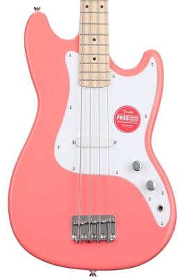 Squier Sonic Bronco Bass MN Tahitian Coral elektrische basgitaar