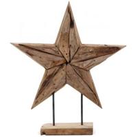 Deco Ster houten beeld 50 cm - thumbnail
