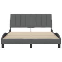 Bedframe zonder matras "Hanko" stof donkergrijs 140x190 cm - thumbnail