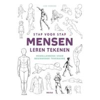 Deltas Stap voor stap mensen leren tekenen hobbyboek - thumbnail
