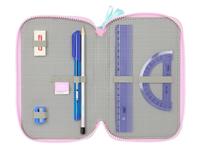 Driedubbele Pennenzak Frozen Cool days Paars Hemelsblauw 12,5 x 19,5 x 5,5 cm 36 Onderdelen - thumbnail