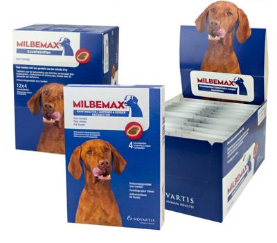 Milbemax kauwtabletten hond vanaf 5 kg 4 tabletten