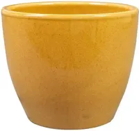TS Collection bloempot sven keramiek 13x11cm mosterd - thumbnail