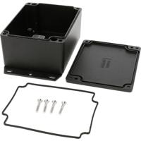 Hammond Electronics 1550Z113FBK Universele behuizing 115 x 90 x 55 Aluminium spuitgietwerk Zwart 1 stuk(s) - thumbnail