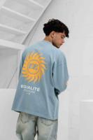 Equalité Sunny Oversized Longsleeve Heren Lichtblauw - Maat XS - Kleur: Lichtblauw | Soccerfanshop - thumbnail