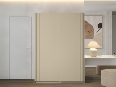 Kledingkast NIVAK 2 schuifdeuren 150 cm kasjmier