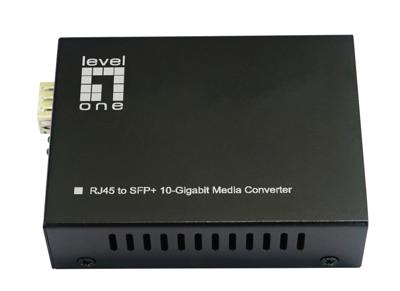 LevelOne GVT-2051 netwerk media converter 10000 Mbit/s Zwart