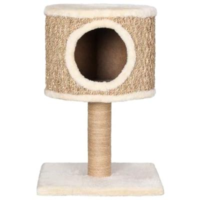 VidaXL Kattenmeubel met huis en krabpaal 52 cm zeegras