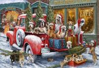 Dogs on Truck 1000 stukjes - thumbnail