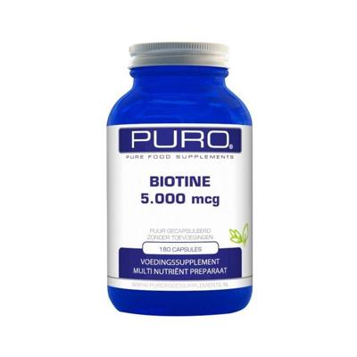 Puro Biotine 5000mcg 180Capsules Puro Biotine 5000mcg 180Capsules