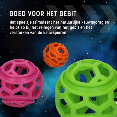 Dog Comets Titan - Treat hider - Hondenspeelgoed - Traktatiebal - Rubber - Ø11.5 cm - Groen