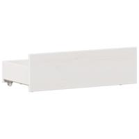 Bedframe zonder matras met hoofdbord grenenhout wit 120x200 cm - thumbnail