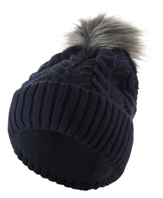 CRIVIT Gebreide muts (Marineblauw, M/L)