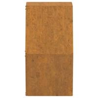 VidaXL Plantenbakken wandmontage 2 st 30x10x25 cm cortenstaal roestig - thumbnail