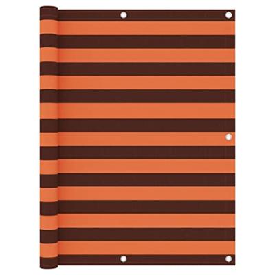 VidaXL Balkonscherm 120x300 cm oxford stof oranje en bruin