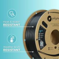 Polymaker PF01001 PolyLite Filament ASA UV-bestendig, Weerbestendig, Hittebestendig 1.75 mm 1000 g Zwart 1 stuk(s) - thumbnail