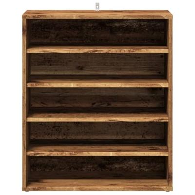 VidaXL Schoenenkast 60x35x70 cm bewerkt hout oud houtkleurig