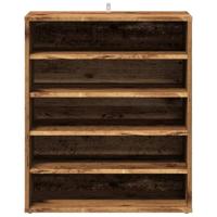 VidaXL Schoenenkast 60x35x70 cm bewerkt hout oud houtkleurig - thumbnail