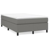 Boxspring met matras stof donkergrijs 120x190 cm - thumbnail