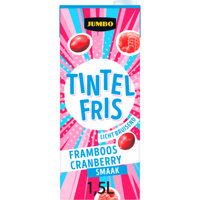 Jumbo Tintelfris FramboosCranberry 1 Kcal 1,5L - thumbnail