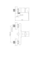 Mengkraan voor Douche Rousseau Northern Metaal Blik - thumbnail