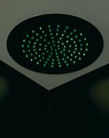 Hotbath Mate inbouw hoofddouche LED Geborsteld Nikkel 38cm - thumbnail