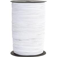 Creativ Company Elastisch koord, dikte 2 mm, wit, 250 m/ 1 rol - thumbnail