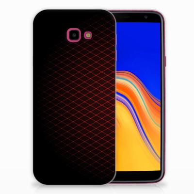 Samsung Galaxy J4 Plus (2018) | TPU bumper | Geruit Rood