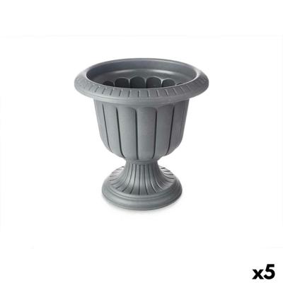 Grondlegger Ibergarden Antraciet Plastic Fluitglas 47,6 x 47 x 47,4 cm (5 Stuks)