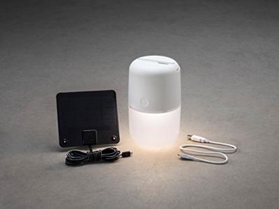 Konstsmide 7805-202 Assisi Tafellamp op zonne-energie 1 W Warmwit Wit Konstsmide 7805-202 Assisi Tafellamp op zonne-energie 1 W Warmwit Wit