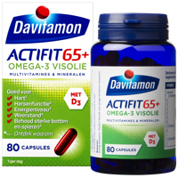 Davitamon Actifit 65+ Omega-3 Visolie Capsules - thumbnail