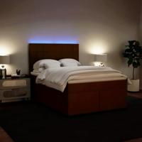 Boxspring met matras fluweel roze 160x200 cm - thumbnail