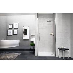 Novellini Young 2.0 1B draaideur voor nis 87/91x200cm zwart/helder y21b87-1h Novellini Young 2.0 1B draaideur voor nis 87/91x200cm zwart/helder y21b87-1h