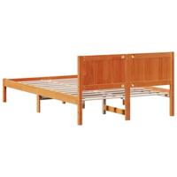 Bedframe Bruin 140 x 190 cm Massief grenenhout - thumbnail