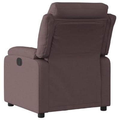 Fauteuil verstelbaar stof donkerbruin