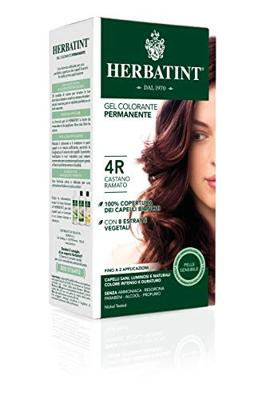 Herbatint Permanente Haarkleuring Koperkastanje 4R Gevoelige Hoofdhuid 150ml