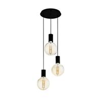 EGLO Pozueta hangende plafondverlichting Harde montage E27 40 W Zwart - thumbnail