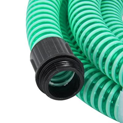 VidaXL Zuigslang met messing koppelingen 1,1&apos;&apos; 7 m pvc groen - thumbnail