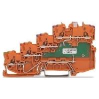 WAGO 2000-5477/1102-953 Vieraderige initiatorklem 7 mm Push-In-klem Oranje 15 stuk(s)