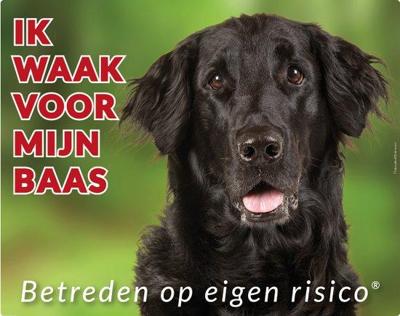 Flatcoated Retriever Waakbord