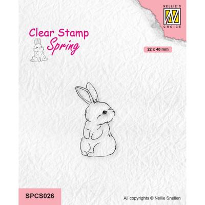 Nellie's Choice • spring clear stempels cute rabbit-1