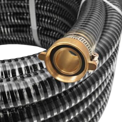 VidaXL Zuigslang met messing koppelingen 7 m 25 mm zwart VidaXL Zuigslang met messing koppelingen 7 m 25 mm zwart