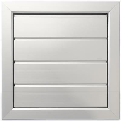 Overdrukrooster Opbouw (bxh) 255 X 255mm - Aluminium Naturel Geanodiseerd