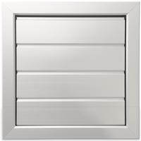 Overdrukrooster Opbouw (bxh) 255 X 255mm - Aluminium Naturel Geanodiseerd - thumbnail